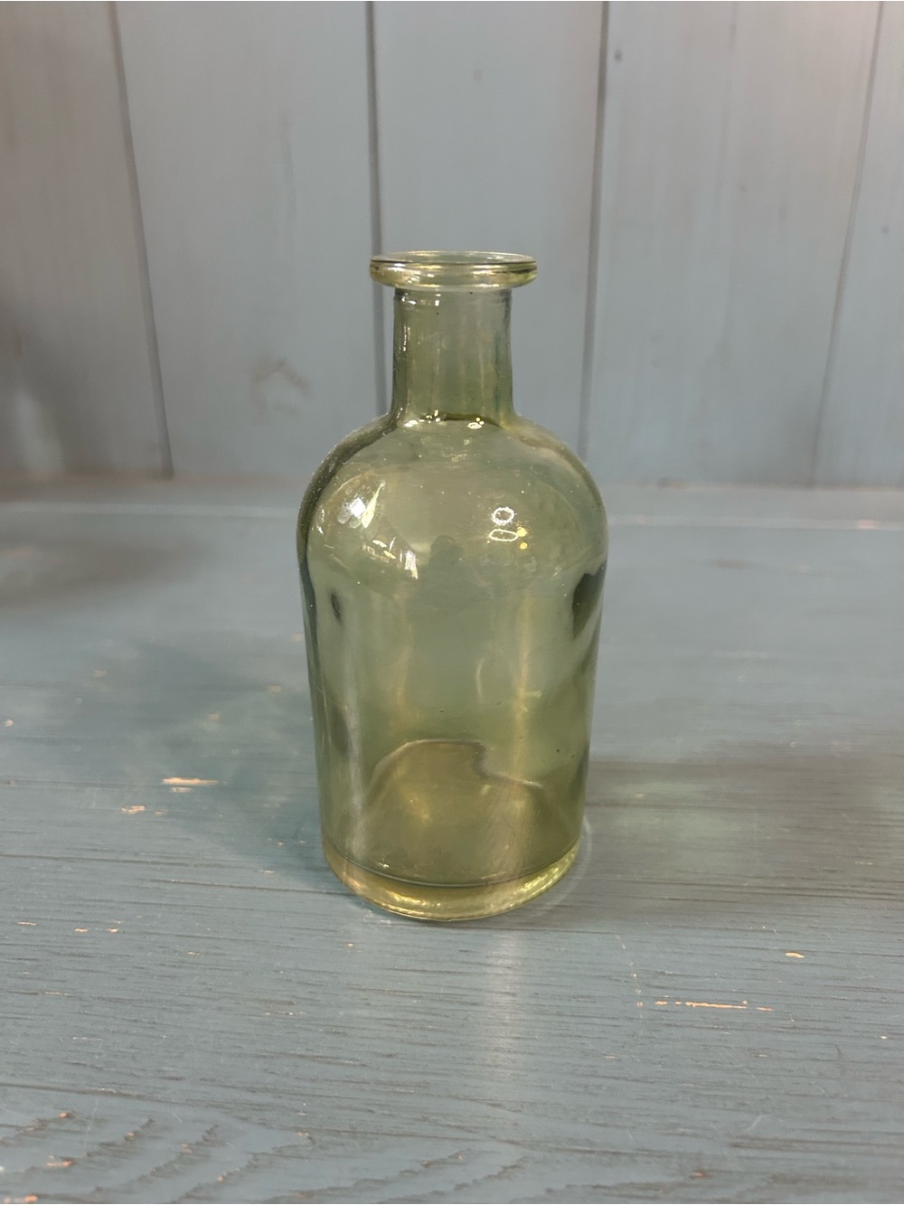 Vintage Small Glass Bottle in Light Green